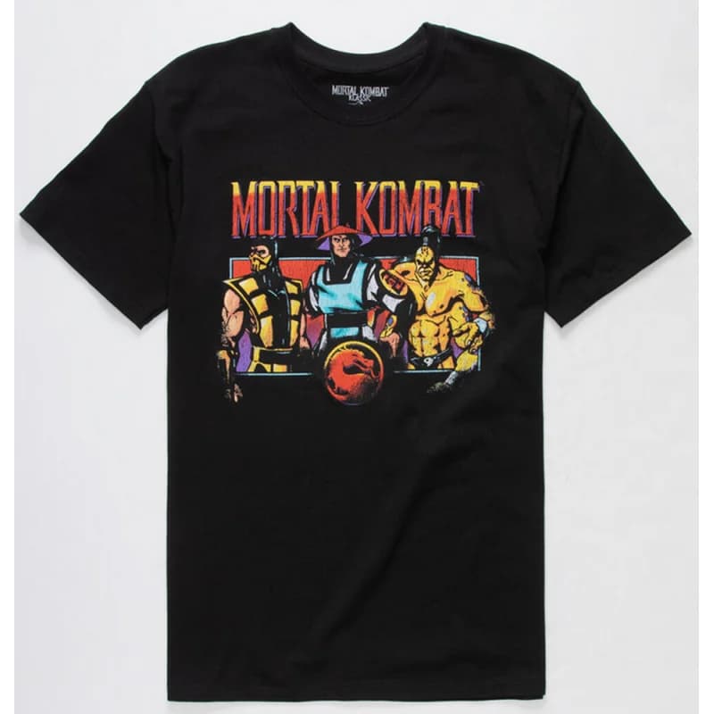 Vintage 90's Mortal Kombat 3 Character Gift tee for gamer 100% cotton printed Men's Short Sleeve Graphic T-Shirt All size tops