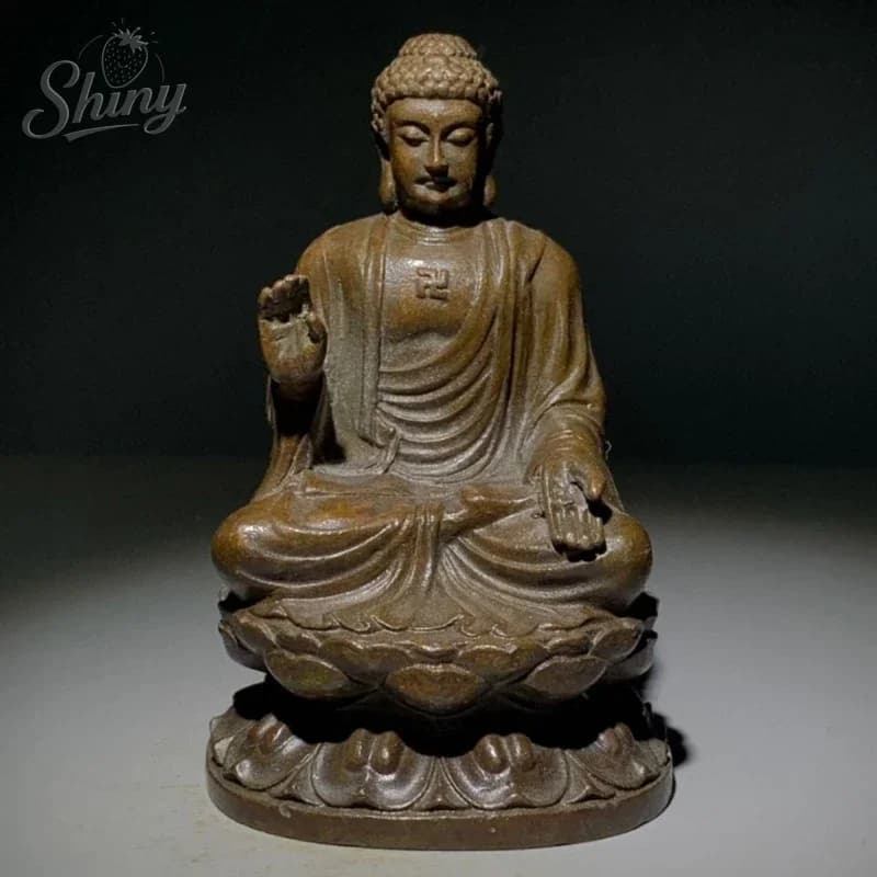 Little Fairy/ Imitation of Antique Bronze Buddha Statue Desktop Ornaments Retro Home Feng Shui Decoration Handicraft Gifts