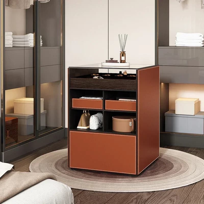 XL Modern Minimalist Zhongdao Counter Cloakroom Bedroom Floor Display Cabinet Simple Double-Sided Storage