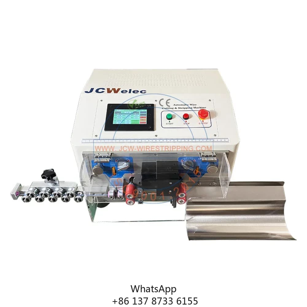Automatic 6mm2 Cable Stripping Machine JCW-CS03D 30-12AWG Electrical Wire Cutting Stripping Machine