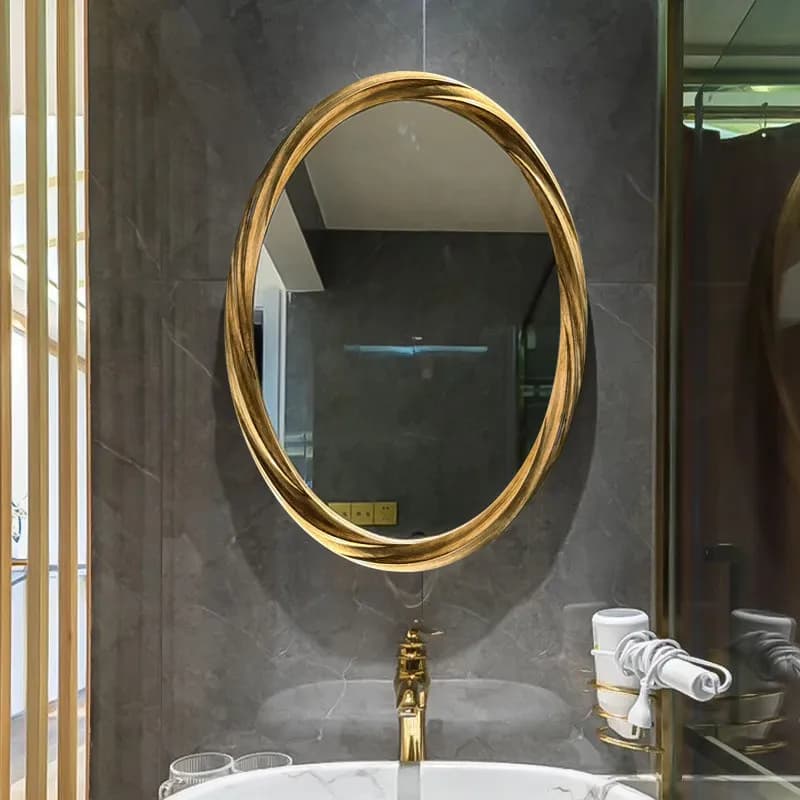 Wall Modern Mirror Items Living Room Big Girls Men Bedroom Bathroom Luxury Hanging Funky Mirror Oval Espelhos Home Products