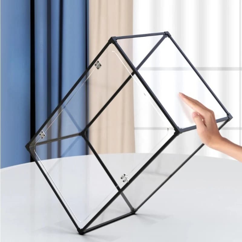 Transparent storage box Suitable for metal aluminum transparent model figure toy dust box