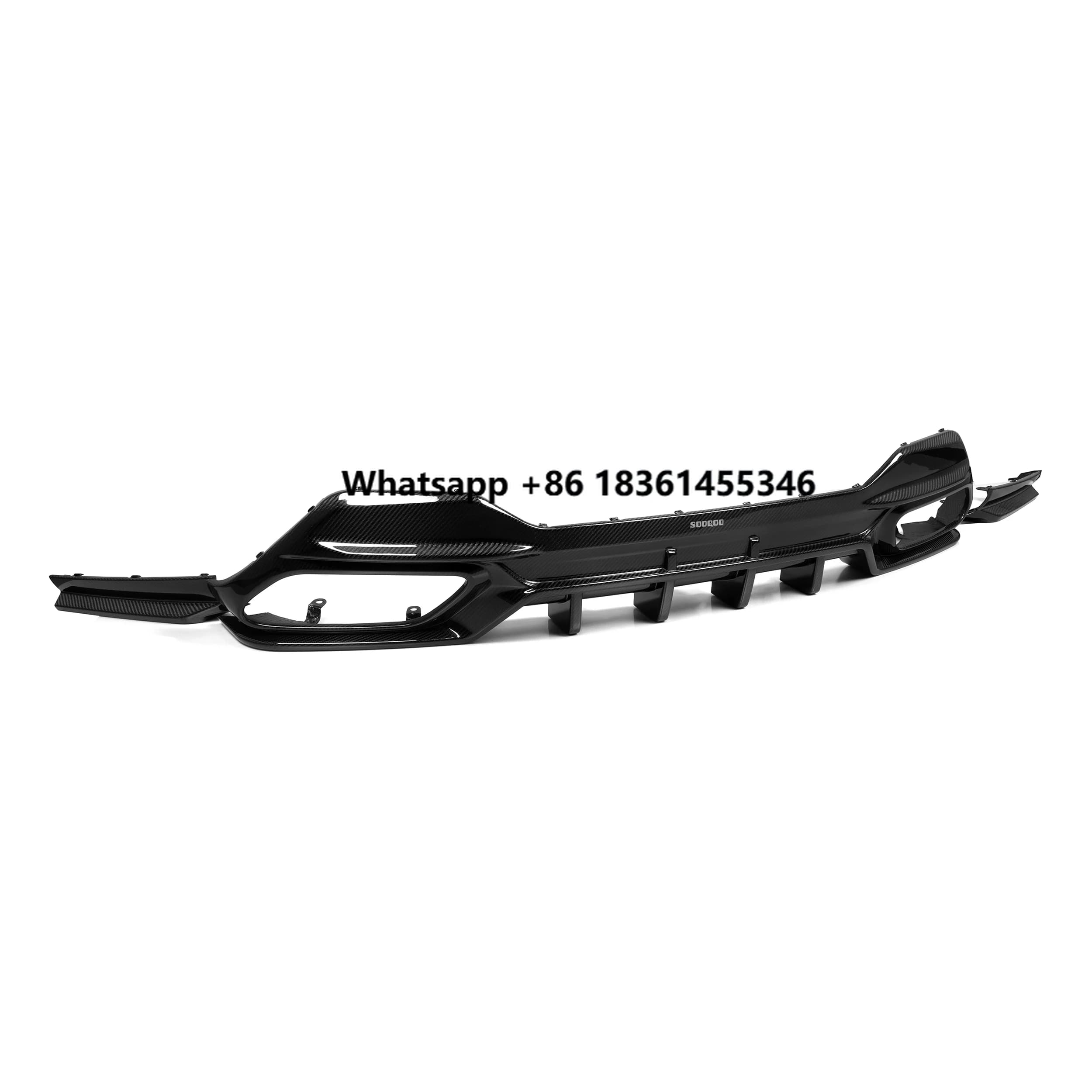 for 8 Series G16 4-Door 2020-IN Dry Carbon Fiber Rear Bumper Diffuser Splitters 3PCS G16 Sedan Diffuser SQ Style