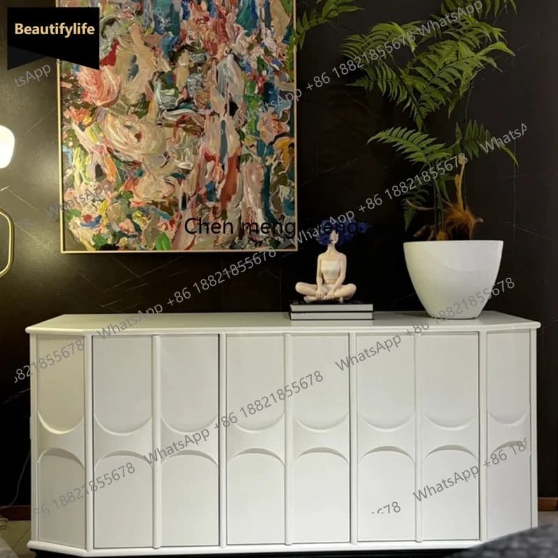 A139 French side cabinet, entrance storage cabinet, Italian Nordic storage side cabinet, modern and simple