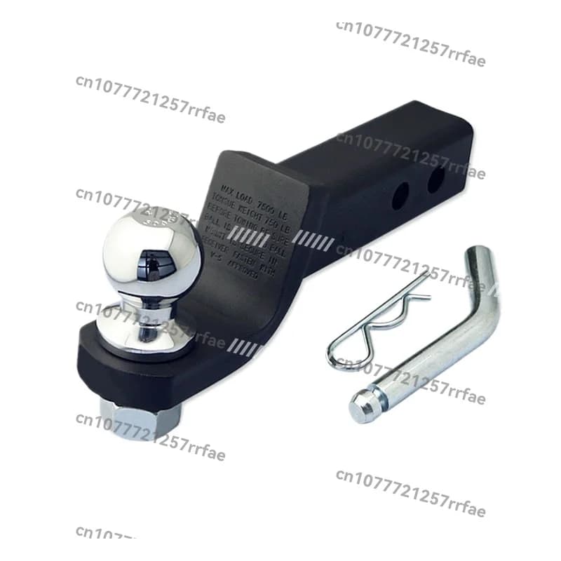 Car modification General American square mouth trailer hook Trailer arm Stainless steel tiger head traction hook Rear bar