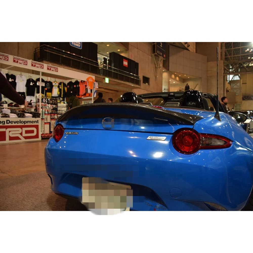 FOR  Mazda MX5 Miata ND RF LMS Style FRP Fiber Glass Unpainted Duckbill Spoiler Trunk Wing Lip Racing Accessories Tuning Trim