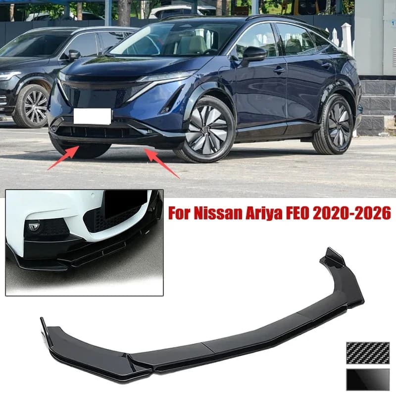5pcs Front Bumper Shovel For Nissan Ariya FE0 2020-2026 Spoiler Front Bumper Deflector Anti Scratch Protection Device