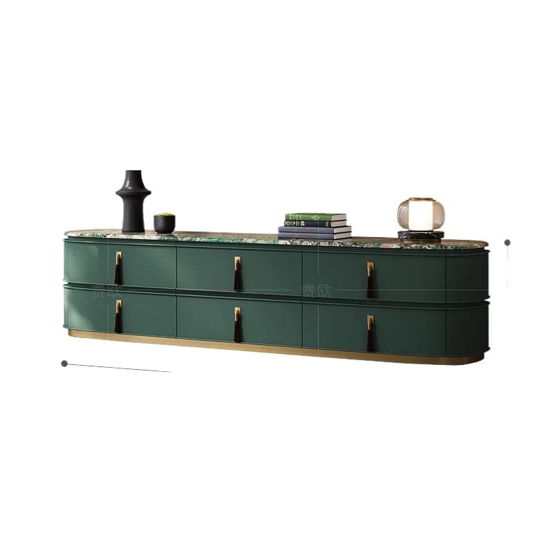 LMM light luxury TV cabinet large flat floor living room fashion advanced marble coffee table floor cabinet