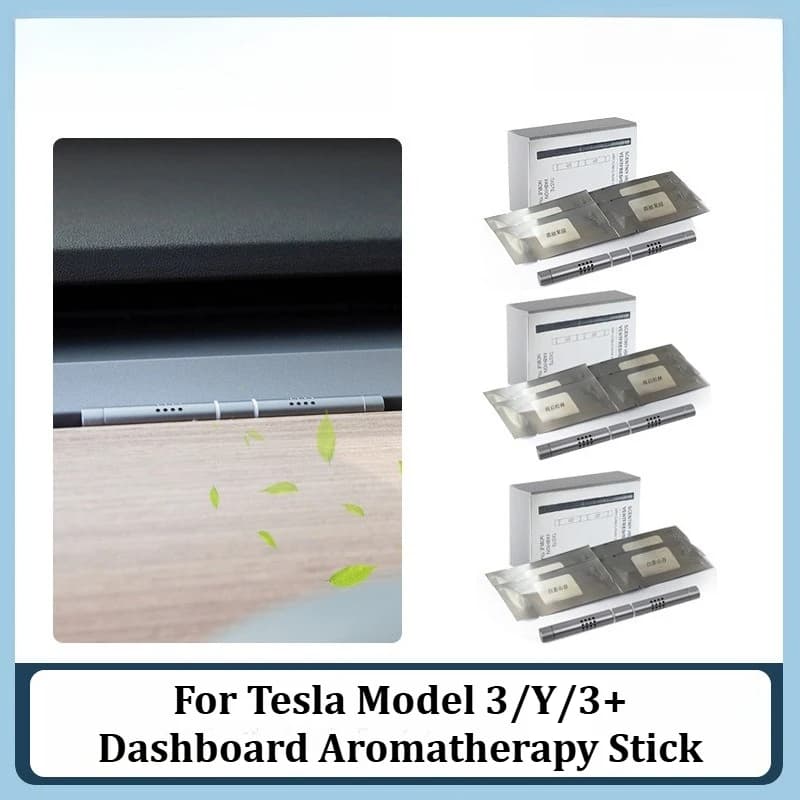 For Tesla Model 3/Y/3+ Dashboard Aromatherapy Stick Ornament Air Outlet Solid Perfume Diffuser Scent Air Freshener Accessories