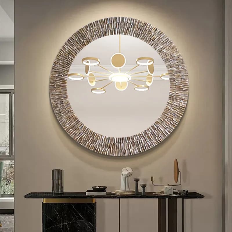 Luxury Small Mirror Wall Living Room Items Decoration Circular Circle Aesthetic Mirror Girls Makeup Espelhos Home Decorations