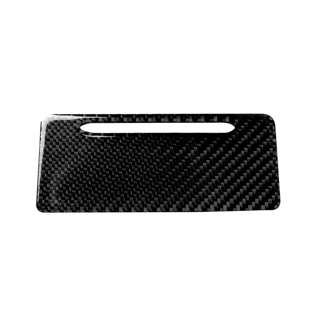 Car Rear Cigarette Lighter Panel Decorative Carbon Fiber For Audi A4 B9  Epoxy Cover Sticker Auto Interior Accessories  2017-19
