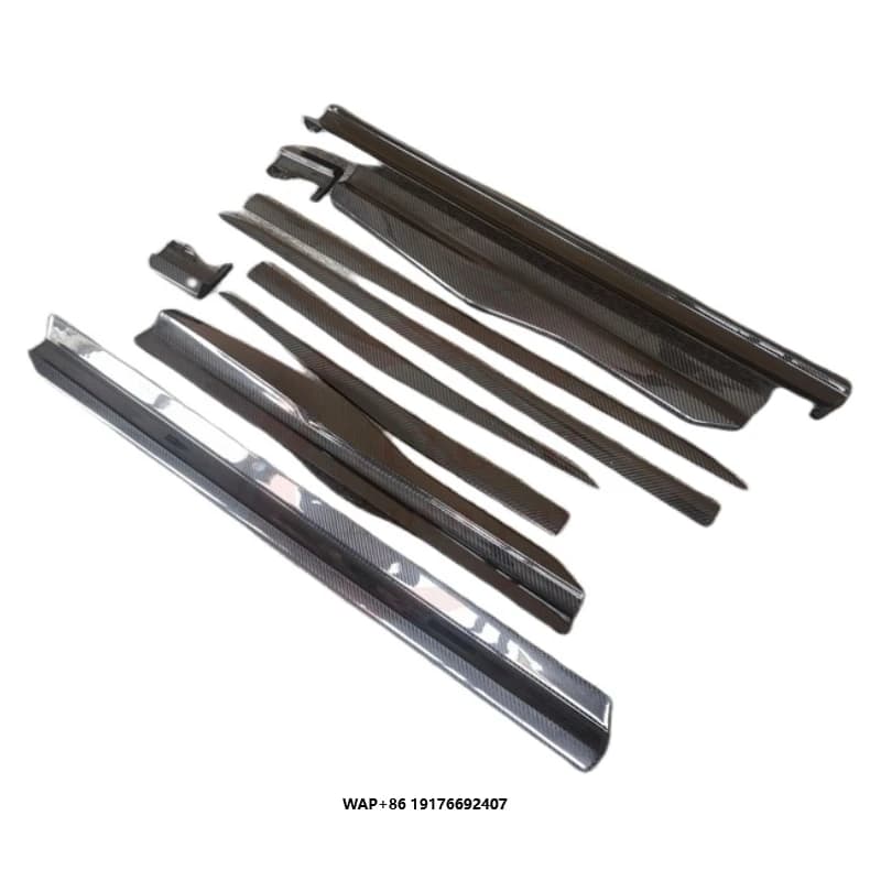 Trade Guarantee High Quality M Style Dry Carbon Fiber Side Skirt Door Trim Side Spoiler for Urus Skirt Body Kit