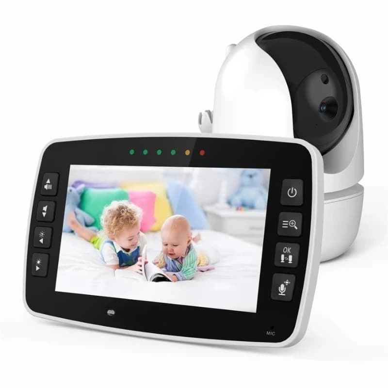 4.3 inch color display night vision smart zoom sleep music PTZ video camera