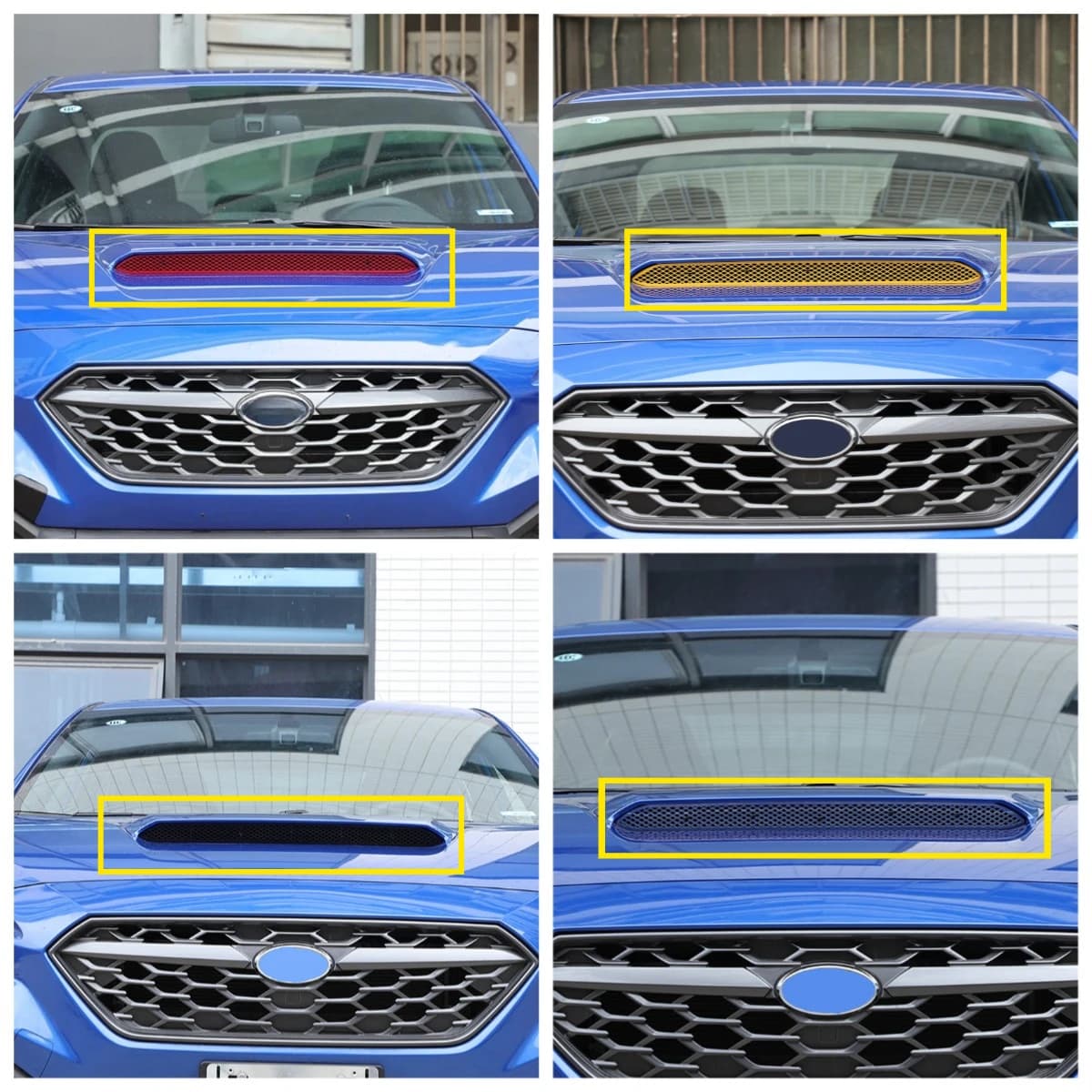 Stainless steel cover spoon ventilation protection against insects prevents net edge decoration For Subaru WRX 2022-2024