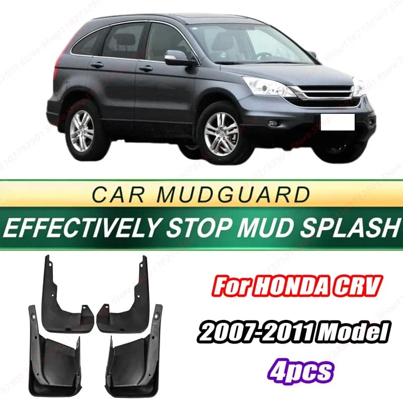 For HONDA CRV 2007-2011 Model 4PCS Front Rear Mud Flaps Splash Guards Fender Mudguards Auto Accessories