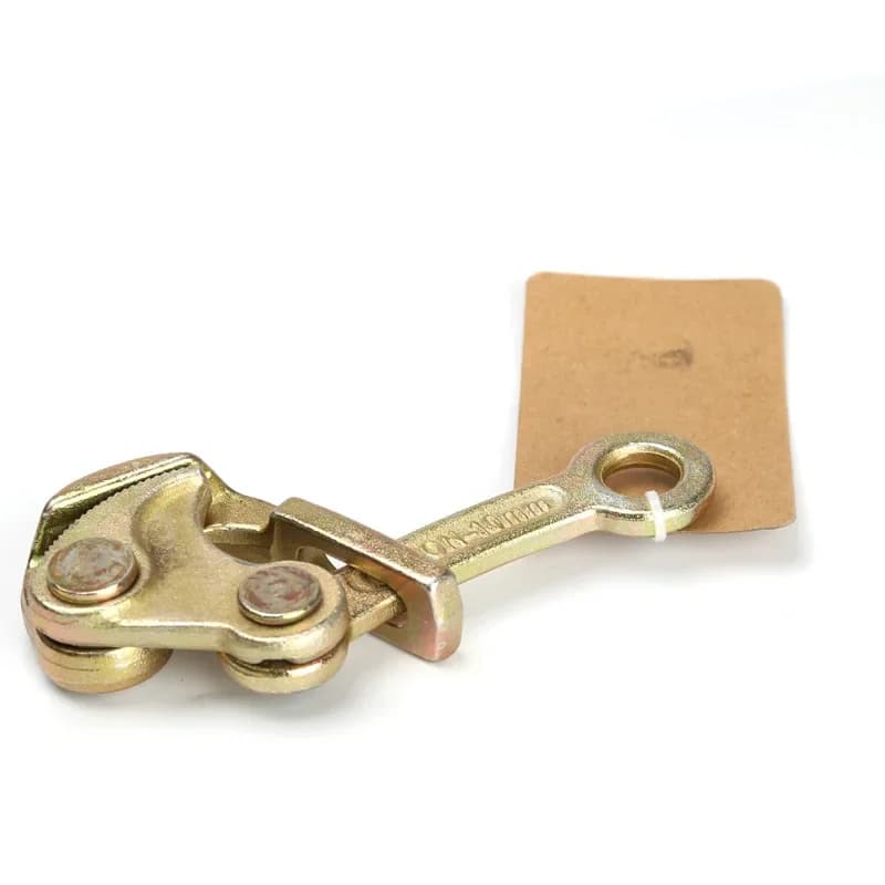 0.5，1Ton Wire Rope Jaw Clamp Multifunctional Electricity Cable Grip Pulling Non-Slip Haven Mini Tightening Tool Carbon Steel