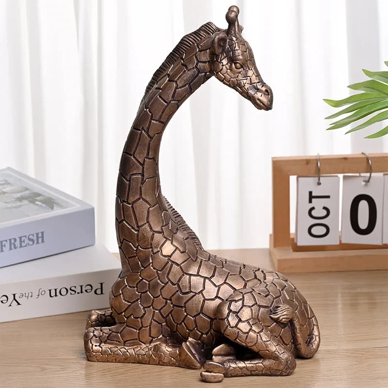 Giraffe Statue, Decorative Craft, Used for Bookshelf, Home Living Room, Office, Coffee Shop Decoration, Home Decoration