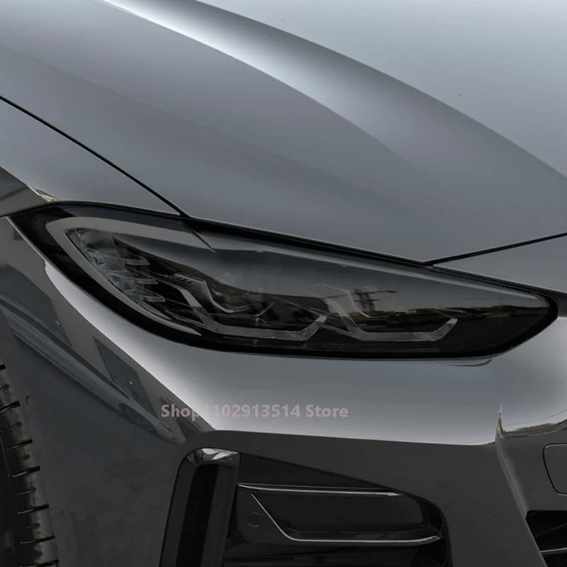 For BWM 4 Series F32 F33 F36 G22 G23 G26 Car Headlight Protective Film Vinyl Restoration Transparent Black TPU Car Light Sticker