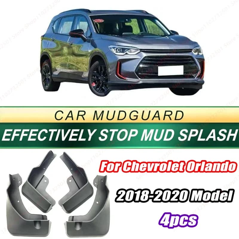 For Chevrolet Orlando 2018-2020 Model 4PCS Front Rear Mud Flaps Splash Guards Fender Mudguards Auto Accessories