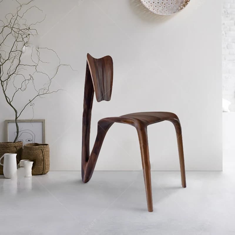 Clear Makeup Dining Chairs Nail Unique Minimalist Wooden Dining Chairs Stoot Modern Sillas Para Comedor Postmodern Furniture