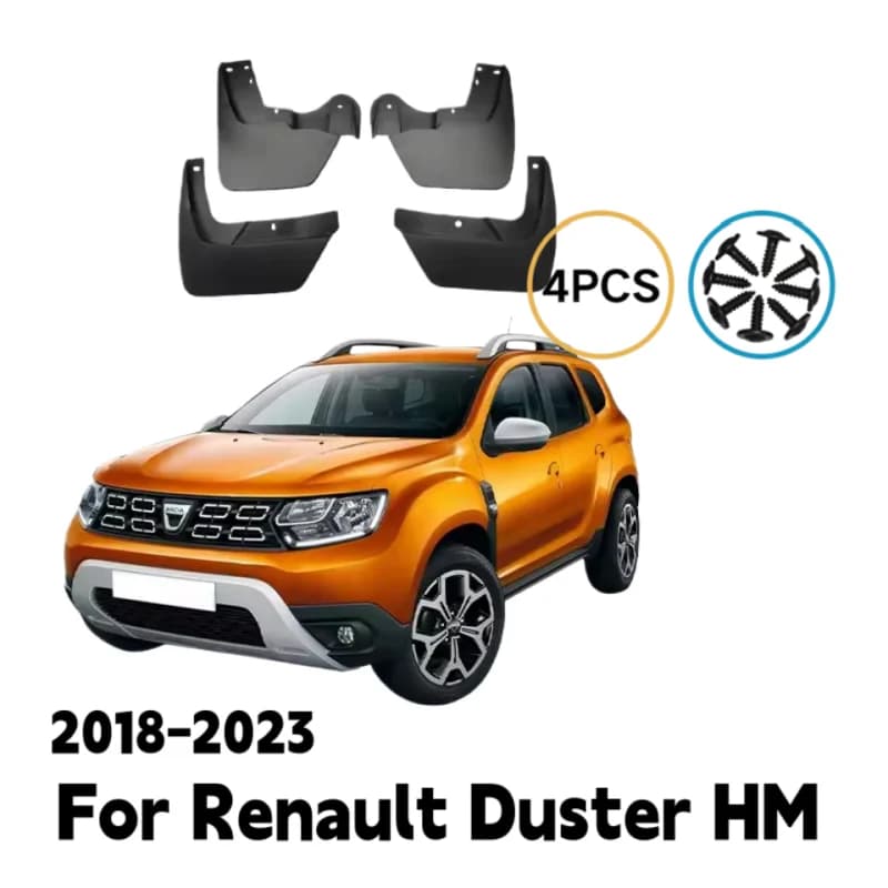 For Renault Duster HM Dacia Duster MK2 2018-2023 2019 2020 2021 2022 Fender Mudflaps Splash Guards Mudguards Mud Flaps