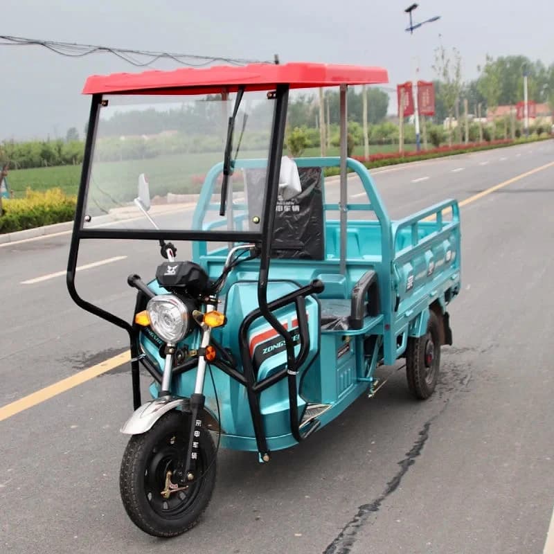 Tricycle Carport Fully Transparent Rain Curtain
