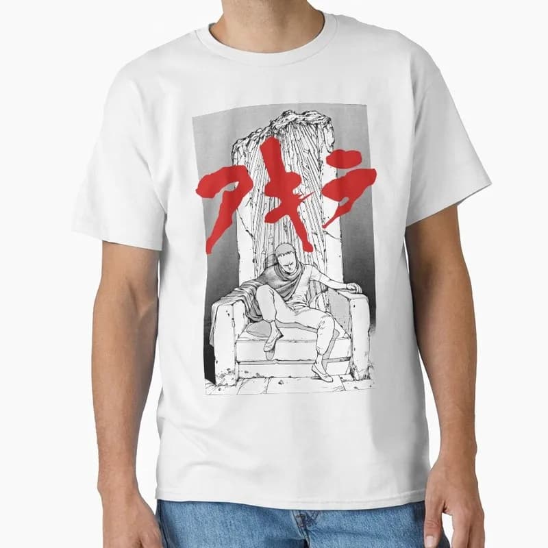 Akira Cyberpunk City Explosion Anime Gift T‑Shirt 1017 Retro Sci‑Fi Manga Graphic Tee Shotaro Kaneda Neo‑Tokyo Unisex Streetwear