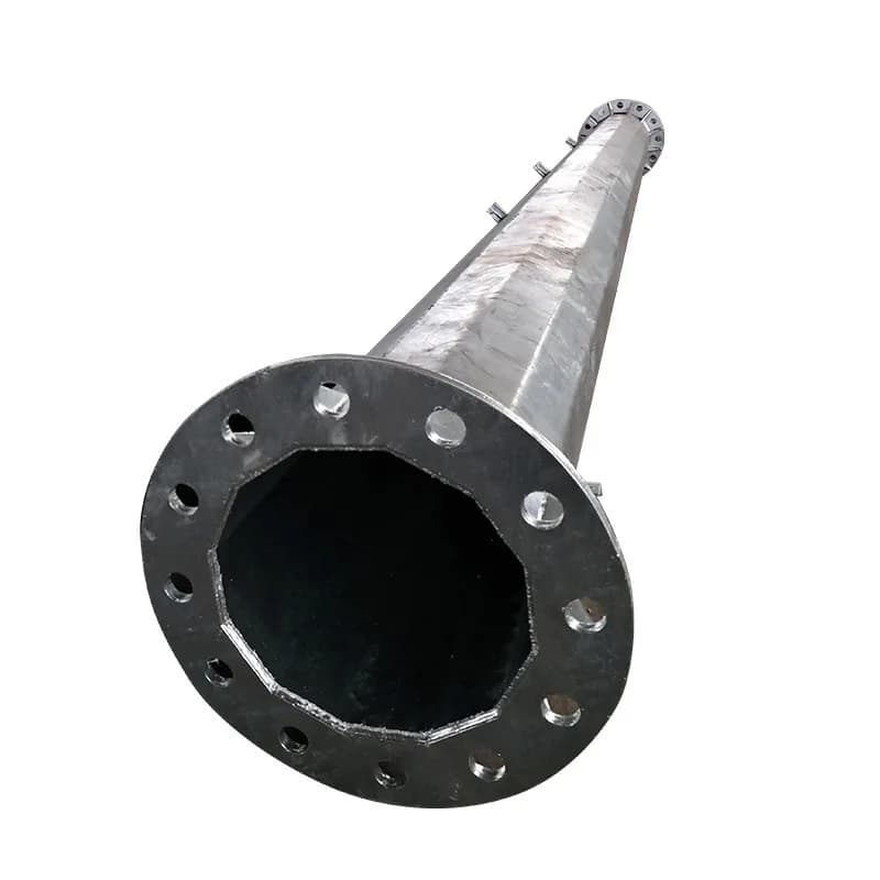 Power supply steel rod High voltage transmission steel pipe rod 10 kV hot dip galvanized steel pipe