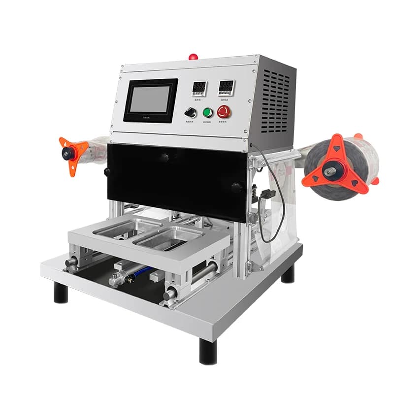 Tabletop Tray Sealer Packaging Machine Plastic Thali Packing Machine