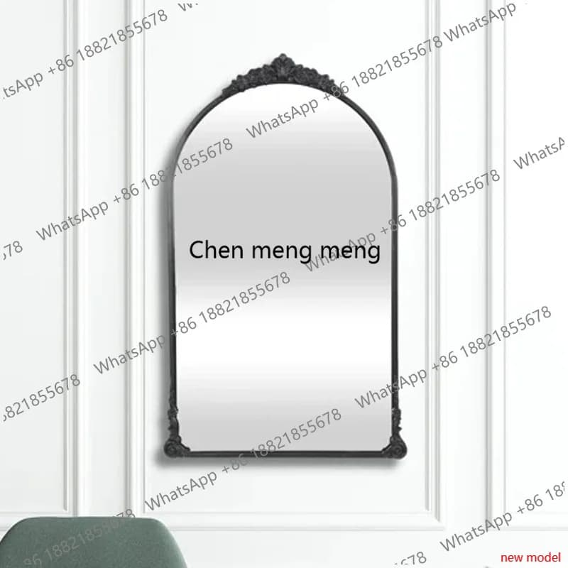 European bathroom, toilet wall hanging, retro, French high-end toilet countertop dressing mirror h178