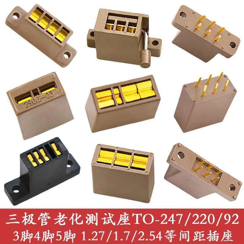 Transistor Test Fixture TO247-3P-220 Chip IC Aging Test Socket 10A 30A 70A 80A Gold Plated