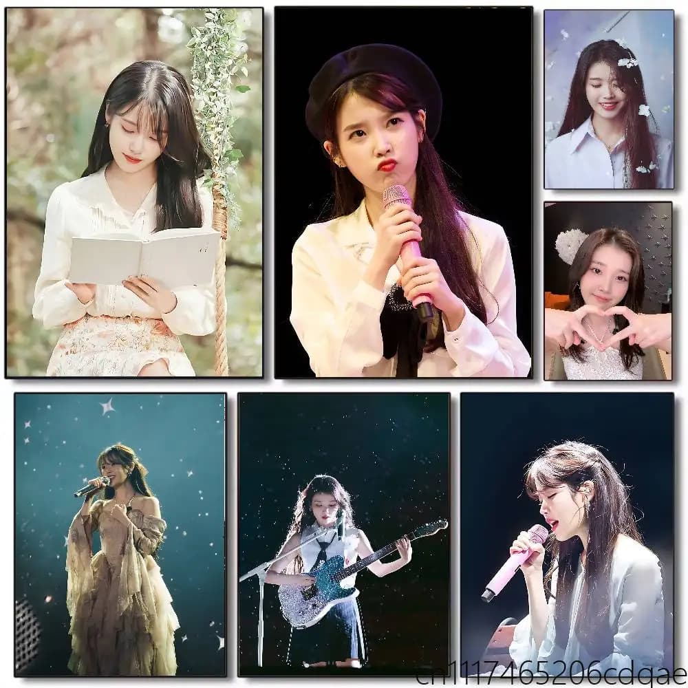 FOR IU Poster Wall Art Posters, Texture Paintings, Ideal Gift for Room Decoration