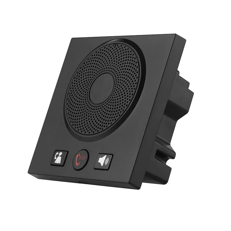 Hotel room wall-mounted telephone, one-click dial, front desk, hands-free elevator, emergency pager in guest room bathroom
