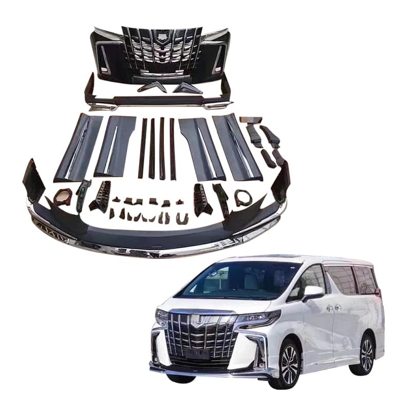 High Quality PP Material Body Kit Car Tuning Exterior Upgrade Modification Accessories Fit for Alphard 2018-2021