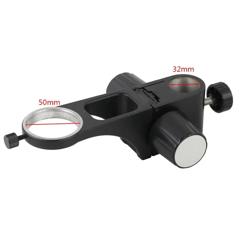 Install Diameter 32mm Diameter 50mm Adjustable Stereo Microscope Stand Holder Bracket Gear Accessories For Monocular Zoom Lens