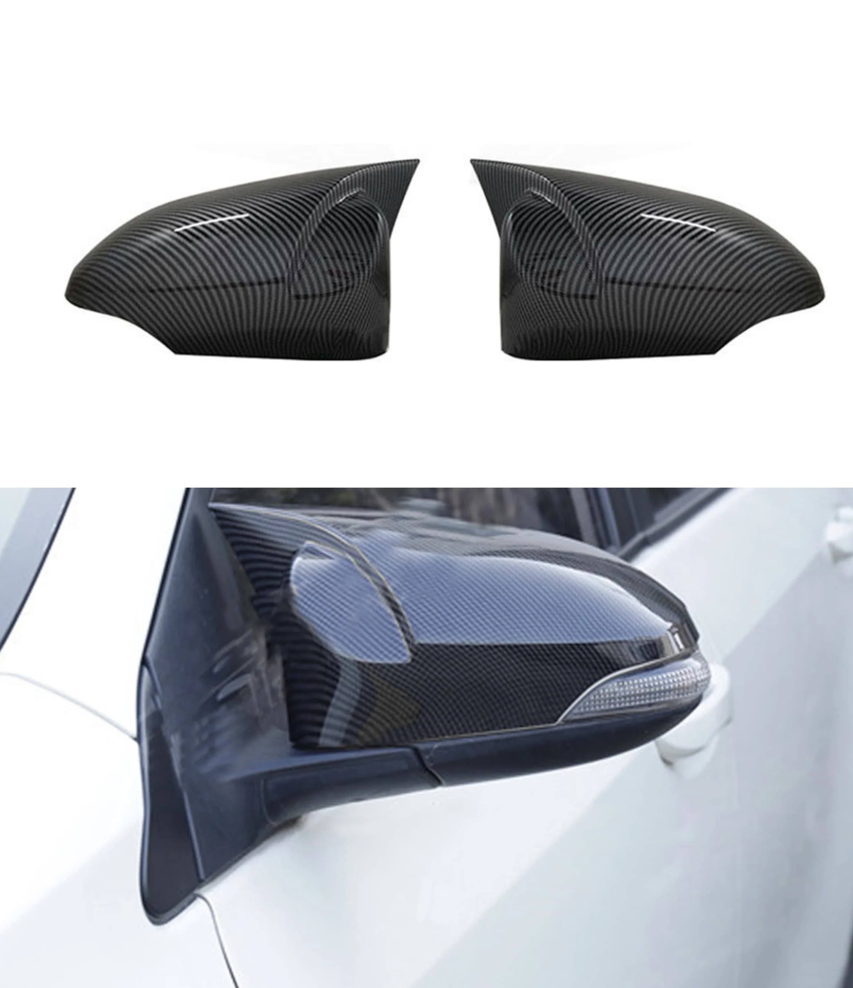 Fit For Toyota Corolla 2014 2015 2016 2017 2018 Rearview Side Mirror Trim Cover  Shell Sticker Car Styling