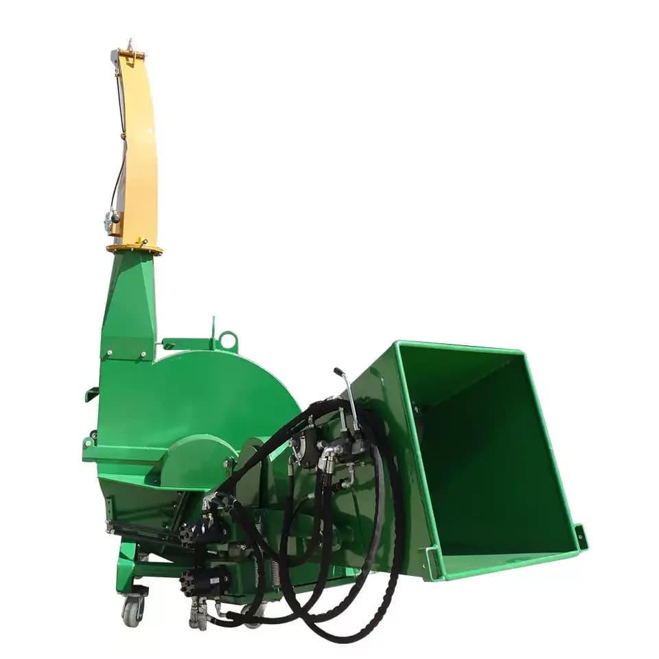 BX72 Tractor Pto Driven Wood Chipper Branch Logger Chipper With Hydraulic Feeding