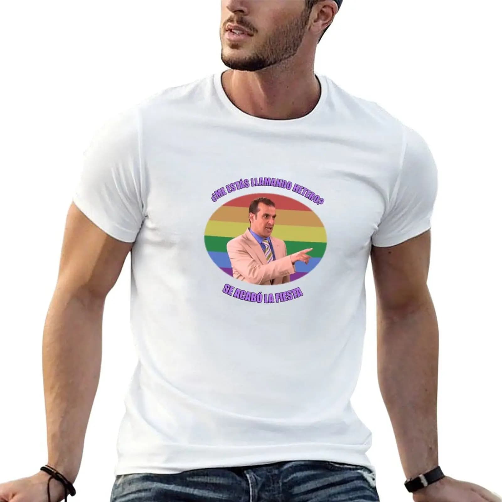 Are you calling me straight? Party's over T-Shirt tops Luxury man luxury clothes men