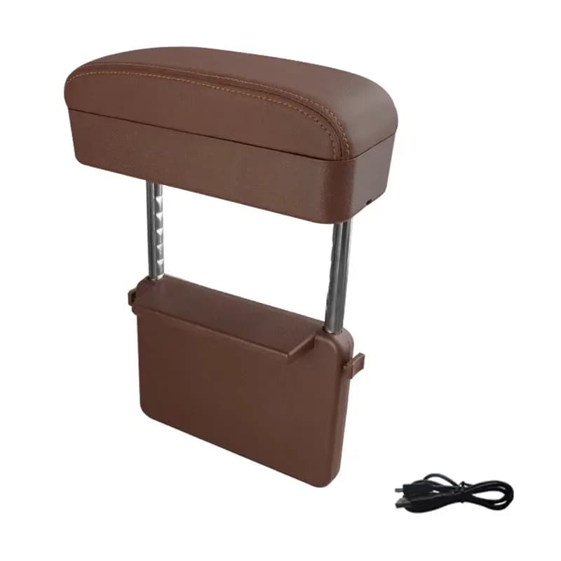 Car armrest box adjustable pad modified car central lift armrest storage box armrest