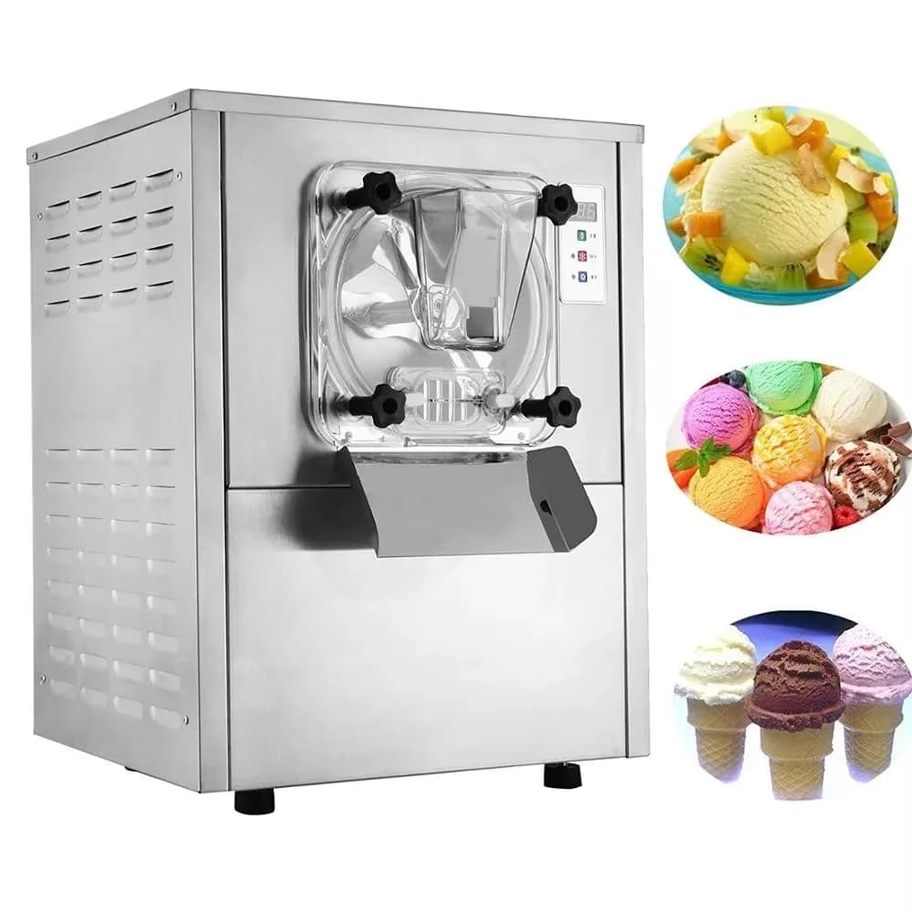 Vertical desktop small commercial industrial gelatos gelato hard ice cream maker