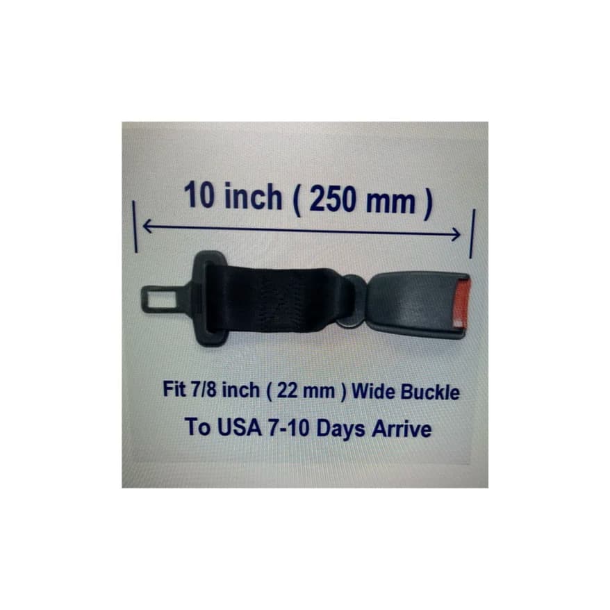 Seat Belt Extender Extension  For 22mm (7/8inch) Buckle Add 250mm  fit  toyota