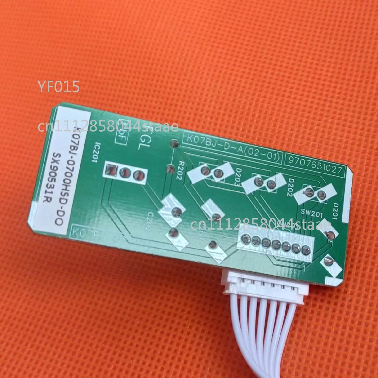 Air Conditioner IR Receiver Board, Control Panel with Cable K07BJ-D-A