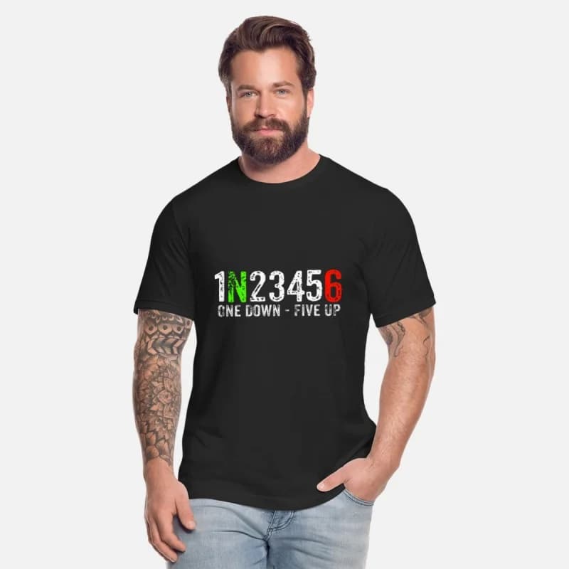 One doen - Five up Funny Motorcycle Gift t shirt for Cafe Racer Full Of Spee Graphic clothes 100% cotton All size Tops S-6XL