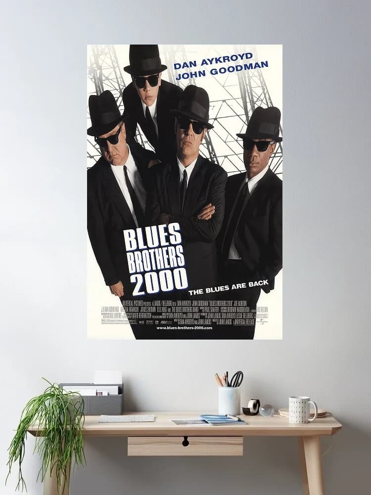Blues Brothers Movie, Art Print Silk Poster Home Wall Decor