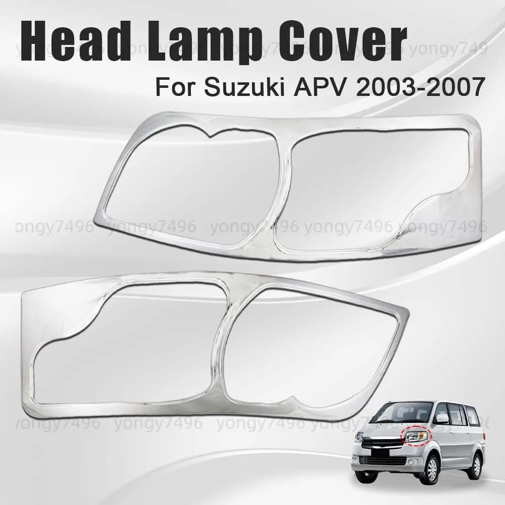 Car Front Lamp Head Lamp Cover For Suzuki APV 2003 2004 2005 2006 2007 Car Decoration Accessories Electroplating Styling