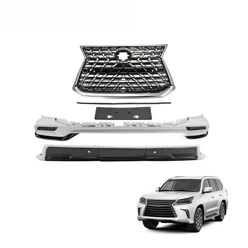 New Arrived for 2021 LX570s Body Kit White& Black Edition Sport Plus Kuro Style Body Kit Bumper Grille