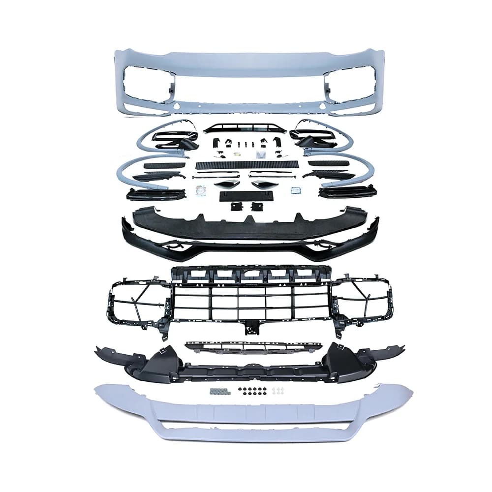 For   Cayenne 2015-2017 Year 958.2 MK2 Upgrade 2018-up Style 9Y0 Front Bumper Turbo-style  Bodykit  Facelift TKT Bodykit
