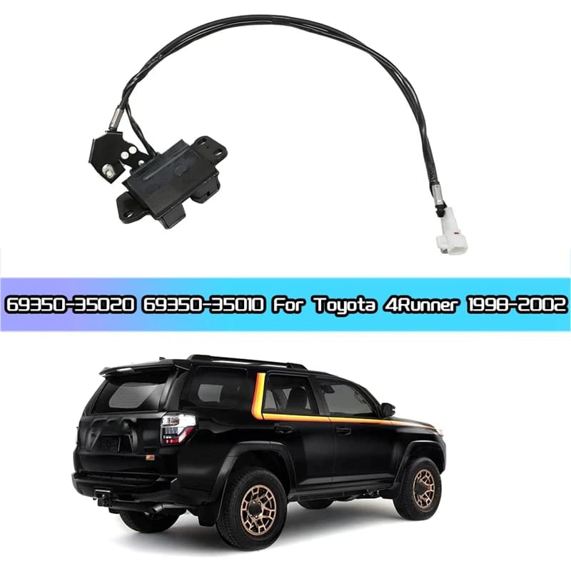 1 Piece Back Hatch Door Lock Assembly 69350-35020 69350-35010 Black Metal+ABS Automotive Supplies For Toyota 4Runner 1998-2002
