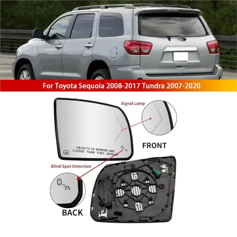For Toyota Sequoia 2008-2017 Tundra 2007-2020 Auto Parts Rearview Mirror Water with Blind Spots Is Diverted Lenses OEM879030C030