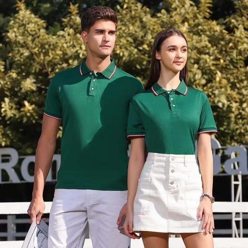 Custom Logo Men's Polo Shirts Turn Over Collar Short Sleeve Breathable Work Uniforms Casual T-Shirts Wholesale Clothing